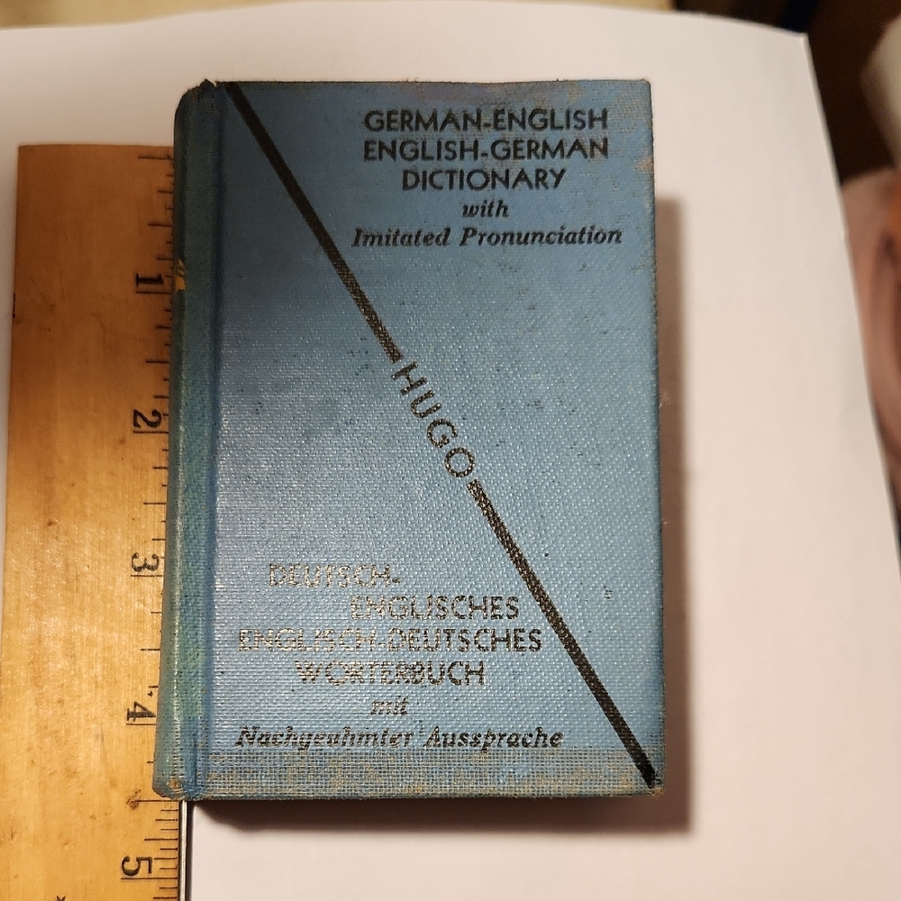 Hugo 1933 Pocket German-English Dictionary